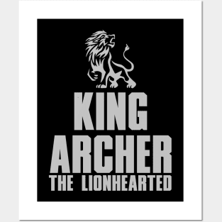 King Archer the Lion Hearted Posters and Art